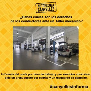 derechos de los conductores en el taller